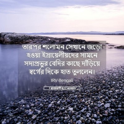 Picture 05 - 1 ৰাজাৱলী 8:22 BENIRV - তারপর শলোমন - Bible Verse Picture