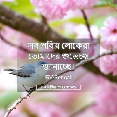 Picture 05 - 2 কৰিন্থীয়া 13:13 BENIRV - সব পবিত্র লোকেরা - Bible Verse Picture