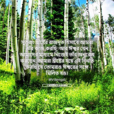 Picture 05 - 2 কৰিন্থীয়া 5:20 BENIRV - সুতরাং খ্রীষ্টের - Bible Verse Picture