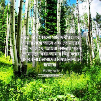 Picture 05 - 2 কৰিন্থীয়া 9:4 BENIRV - নয়ত, যদি কোনো - Bible Verse Picture