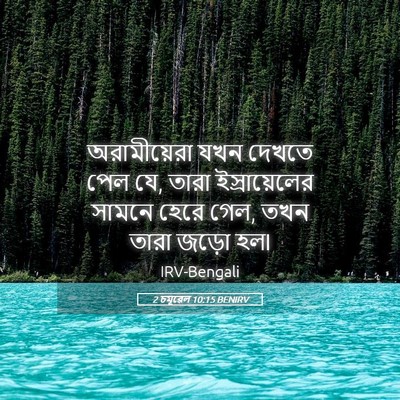 Picture 05 - 2 চমূৱেল 10:15 BENIRV - অরামীয়েরা যখন - Bible Verse Picture