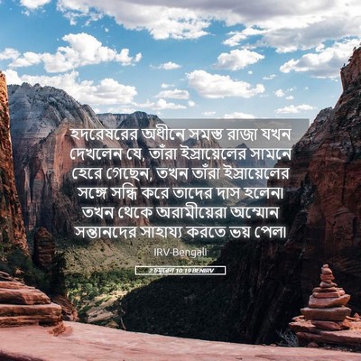 Picture 05 - 2 চমূৱেল 10:19 BENIRV - হদরেষরের অধীনে - Bible Verse Picture