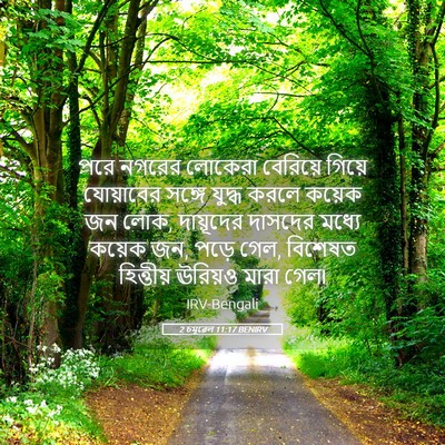 Picture 05 - 2 চমূৱেল 11:17 BENIRV - পরে নগরের লোকেরা - Bible Verse Picture