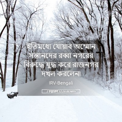 Picture 05 - 2 চমূৱেল 12:26 BENIRV - ইতিমধ্যে যোয়াব - Bible Verse Picture