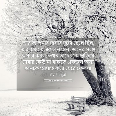 Picture 05 - 2 চমূৱেল 14:6 BENIRV - আর আপনার দাসীর - Bible Verse Picture