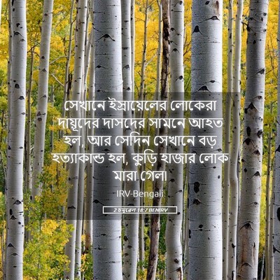 Picture 05 - 2 চমূৱেল 18:7 BENIRV - সেখানে - Bible Verse Picture