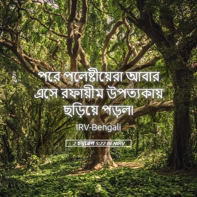 Picture 05 - 2 চমূৱেল 5:22 BENIRV - পরে পলেষ্টীয়েরা - Bible Verse Picture