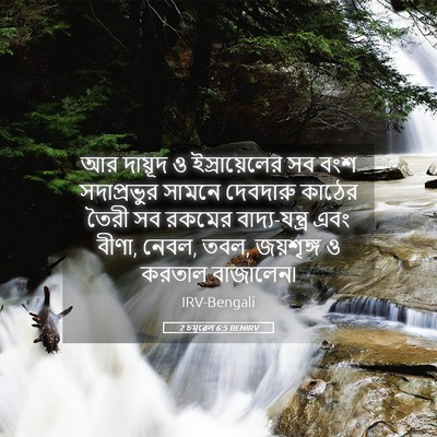 Picture 05 - 2 চমূৱেল 6:5 BENIRV - আর দায়ূদ ও - Bible Verse Picture