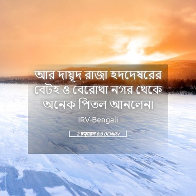 Picture 05 - 2 চমূৱেল 8:8 BENIRV - আর দায়ূদ রাজা - Bible Verse Picture
