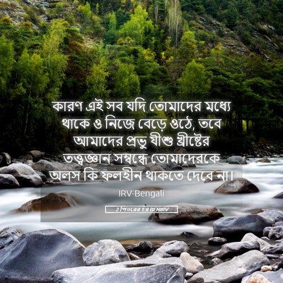 Picture 05 - 2 পিতরের 1:8 BENIRV - কারণ এই সব যদি - Bible Verse Picture