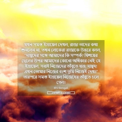 Picture 05 - 2 বংশাৱলি 10:16 BENIRV - যখন সমস্ত - Bible Verse Picture
