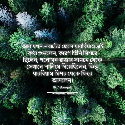 Picture 05 - 2 বংশাৱলি 10:2 BENIRV - আর যখন নবাটের ছেলে - Bible Verse Picture