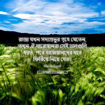 Picture 05 - 2 বংশাৱলি 12:11 BENIRV - রাজা যখন - Bible Verse Picture