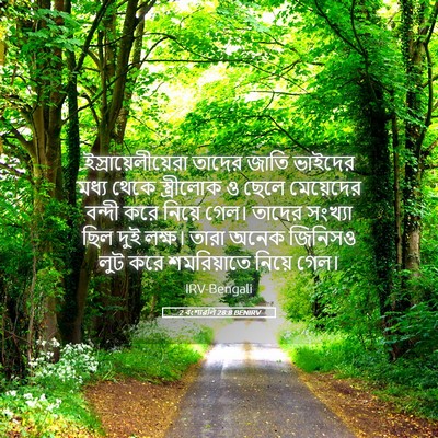 Picture 05 - 2 বংশাৱলি 28:8 BENIRV - ইস্রায়েলীয়েরা - Bible Verse Picture