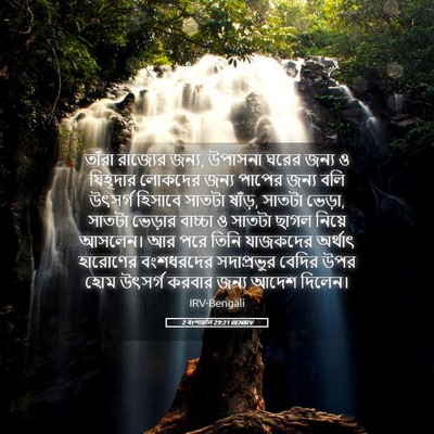 Picture 05 - 2 বংশাৱলি 29:21 BENIRV - তাঁরা রাজ্যের - Bible Verse Picture