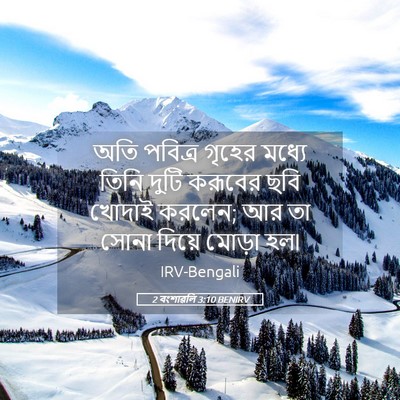 Picture 05 - 2 বংশাৱলি 3:10 BENIRV - অতি পবিত্র গৃহের - Bible Verse Picture