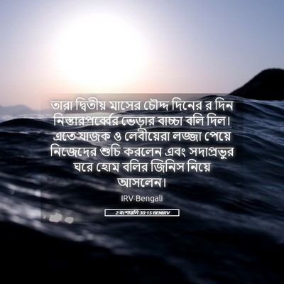 Picture 05 - 2 বংশাৱলি 30:15 BENIRV - তারা দ্বিতীয় - Bible Verse Picture