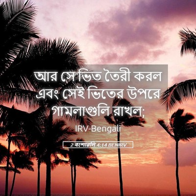 Picture 05 - 2 বংশাৱলি 4:14 BENIRV - আর সে ভিত তৈরী করল - Bible Verse Picture