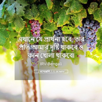 Picture 05 - 2 বংশাৱলি 7:15 BENIRV - এখানে যে - Bible Verse Picture
