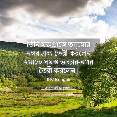 Picture 05 - 2 বংশাৱলি 8:4 BENIRV - তিনি মরুপ্রান্তে - Bible Verse Picture