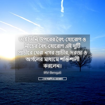 Picture 05 - 2 বংশাৱলি 8:5 BENIRV - তাই তিনি উপরের - Bible Verse Picture