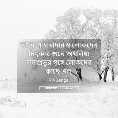 Picture 05 - 2 ৰাজাৱলি 11:13 BENIRV - তখন পাহারাদার ও - Bible Verse Picture