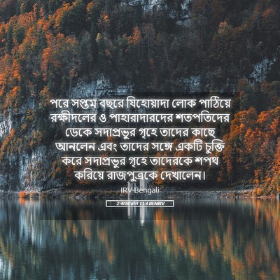 Picture 05 - 2 ৰাজাৱলি 11:4 BENIRV - পরে সপ্তম বছরে - Bible Verse Picture