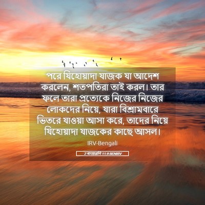 Picture 05 - 2 ৰাজাৱলি 11:9 BENIRV - পরে যিহোয়াদা - Bible Verse Picture