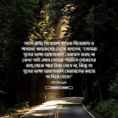 Picture 05 - 2 ৰাজাৱলি 12:7 BENIRV - তাতে রাজা - Bible Verse Picture