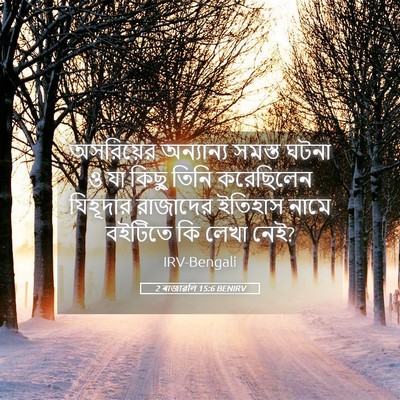 Picture 05 - 2 ৰাজাৱলি 15:6 BENIRV - অসরিয়ের অন্যান্য - Bible Verse Picture