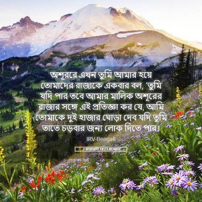 Picture 05 - 2 ৰাজাৱলি 18:23 BENIRV - অশূররে এখন তুমি - Bible Verse Picture