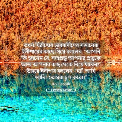 Picture 05 - 2 ৰাজাৱলি 2:5 BENIRV - তখন যিরীহোর - Bible Verse Picture