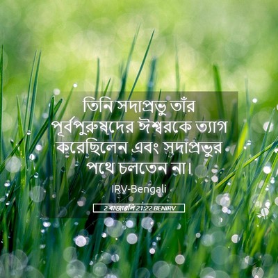 Picture 05 - 2 ৰাজাৱলি 21:22 BENIRV - তিনি সদাপ্রভু - Bible Verse Picture