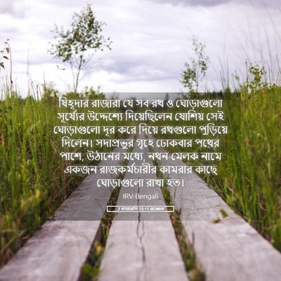 Picture 05 - 2 ৰাজাৱলি 23:11 BENIRV - যিহূদার রাজারা যে - Bible Verse Picture
