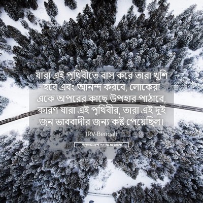 Picture 05 - पপ্রত্যাদেশ 11:10 BENIRV - যারা এই পৃথিবীতে - Bible Verse Picture