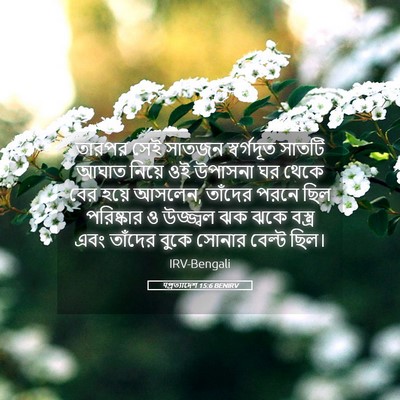 Picture 05 - पপ্রত্যাদেশ 15:6 BENIRV - তারপর সেই সাতজন - Bible Verse Picture