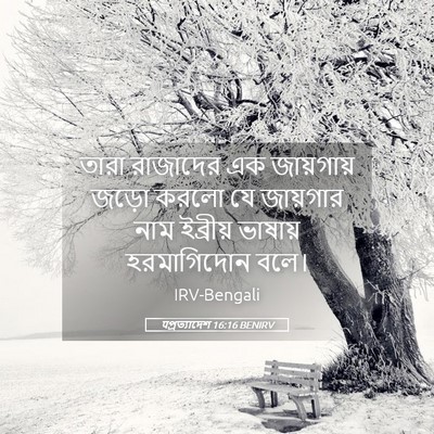 Picture 05 - पপ্রত্যাদেশ 16:16 BENIRV - তারা রাজাদের এক - Bible Verse Picture