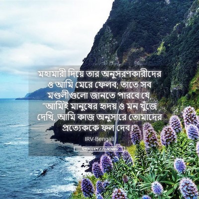 Picture 05 - पপ্রত্যাদেশ 2:23 BENIRV - মহামারী দিয়ে তার - Bible Verse Picture
