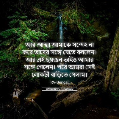 Picture 05 - पশিষ্যচরিত 11:12 BENIRV - আর আত্মা আমাকে - Bible Verse Picture