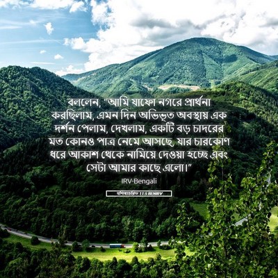Picture 05 - पশিষ্যচরিত 11:5 BENIRV - বললেন, “আমি যাফো - Bible Verse Picture