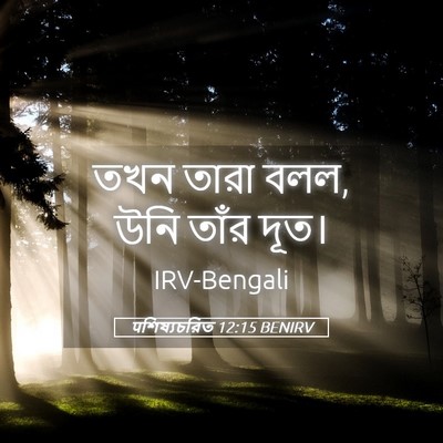 Picture 05 - पশিষ্যচরিত 12:15 BENIRV - তখন তারা বলল, উনি - Bible Verse Picture