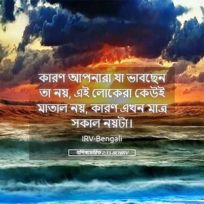 Picture 05 - पশিষ্যচরিত 2:15 BENIRV - কারণ আপনারা যা - Bible Verse Picture