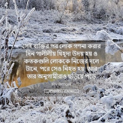 Picture 05 - पশিষ্যচরিত 5:37 BENIRV - সেই ব্যক্তির পর - Bible Verse Picture