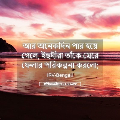 Picture 05 - पশিষ্যচরিত 9:23 BENIRV - আর অনেকদিন পার - Bible Verse Picture