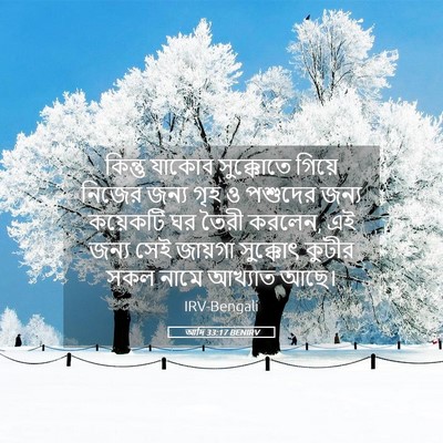 Picture 05 - আদি 33:17 BENIRV - কিন্তু যাকোব - Bible Verse Picture