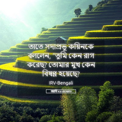 Picture 05 - আদি 4:6 BENIRV - তাতে সদাপ্রভু - Bible Verse Picture