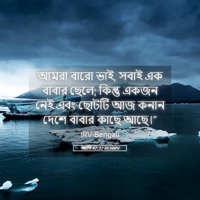 Picture 05 - আদি 42:32 BENIRV - আমরা বারো ভাই, সবাই - Bible Verse Picture