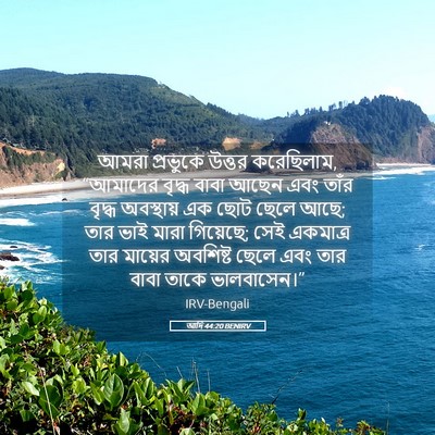 Picture 05 - আদি 44:20 BENIRV - আমরা প্রভুকে - Bible Verse Picture