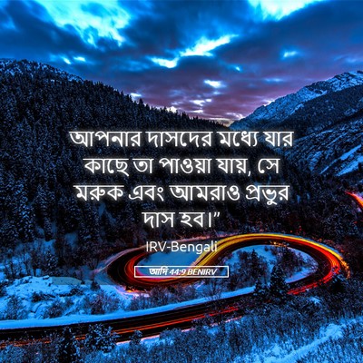 Picture 05 - আদি 44:9 BENIRV - আপনার দাসদের - Bible Verse Picture