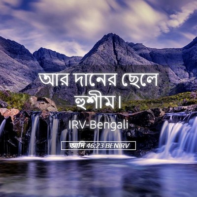 Picture 05 - আদি 46:23 BENIRV - আর দানের ছেলে - Bible Verse Picture